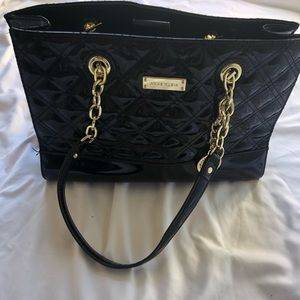 Ann Klein shoulder bag tote chain with charm